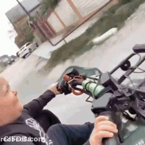 Man Riding Motorcycle With Reebe86 GIF
