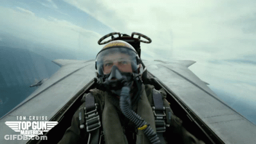 Man Riding Motorcycle With US Air Force Patch GIF