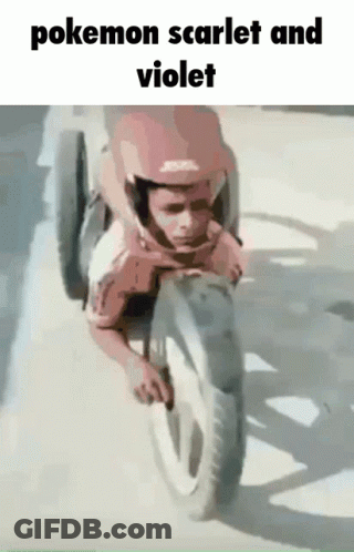 Man Riding Red Motorcycle With Yamaha GIF