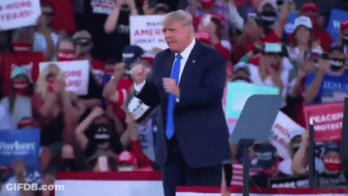 Man Riding Reindeer Saying Rally Time GIF