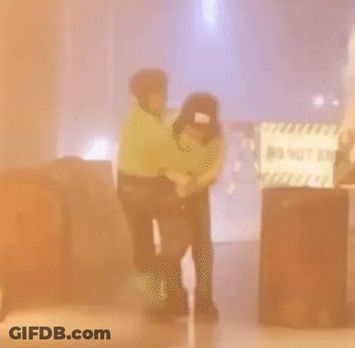 Man Riding Scooter In Fog GIF