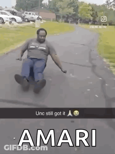 Man Riding Skateboard Amari GIF