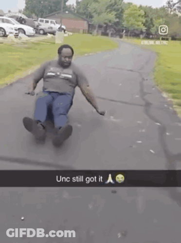 Man Riding Skateboard Unc Still Got It GIF
