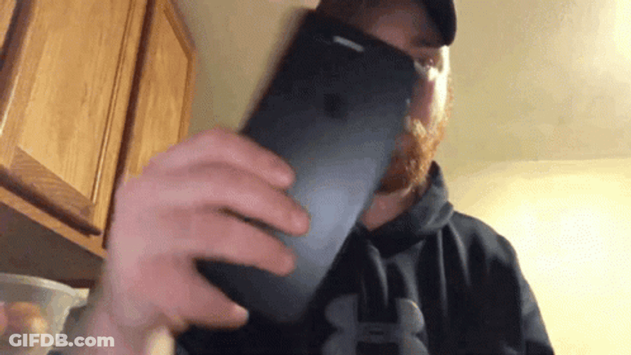 Man Rotates His Camera Shot GIF