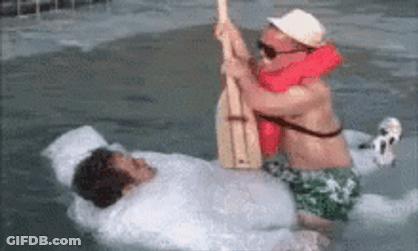 Man Row His Friend Like He Row The Boat GIF