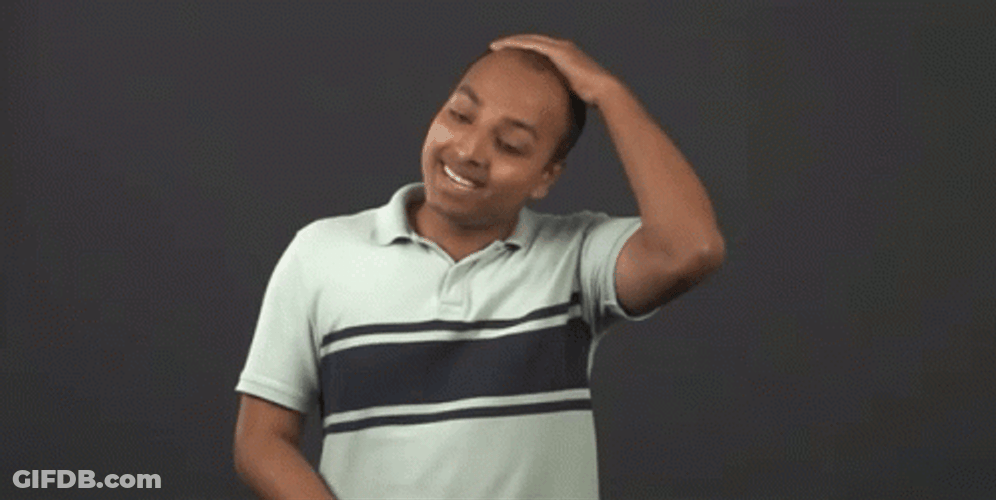 Man Rubbing Head GIF