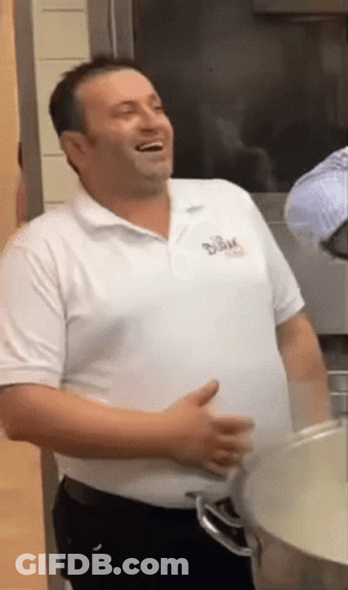 Man Rubbing Tummy GIF