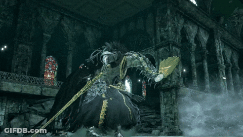 Man Running Away From Large Monster GIF