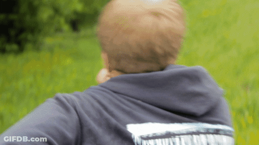Man Running Away From Wendigo GIF