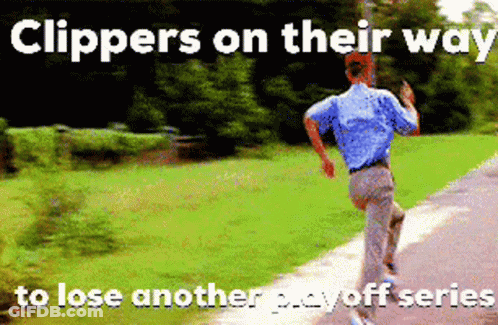 Man Running Clippers On Their Way To Lose Another Payoff Series GIF