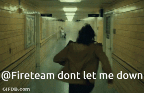Man Running Down Hallway Fireteam Dont Let Me Down GIF