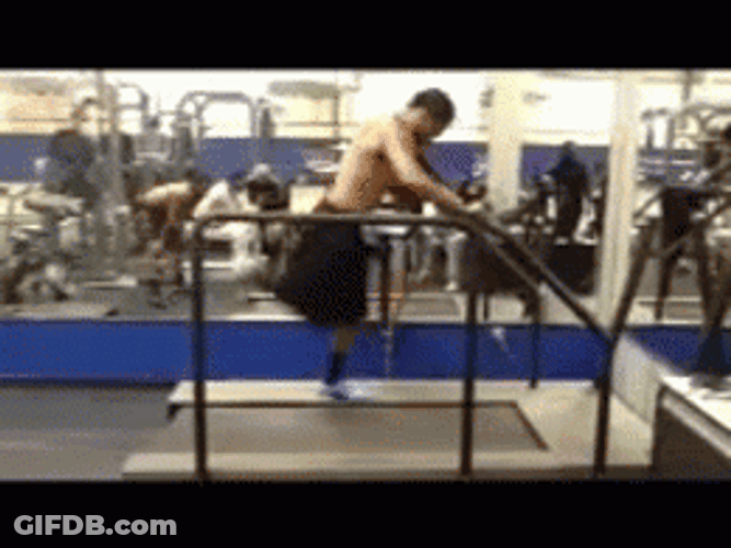 Man Running Fast On Sprint GIF