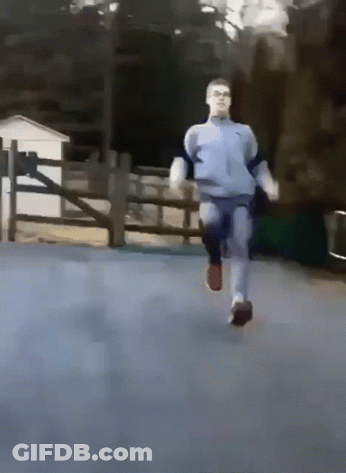 Man Running Fast GIF