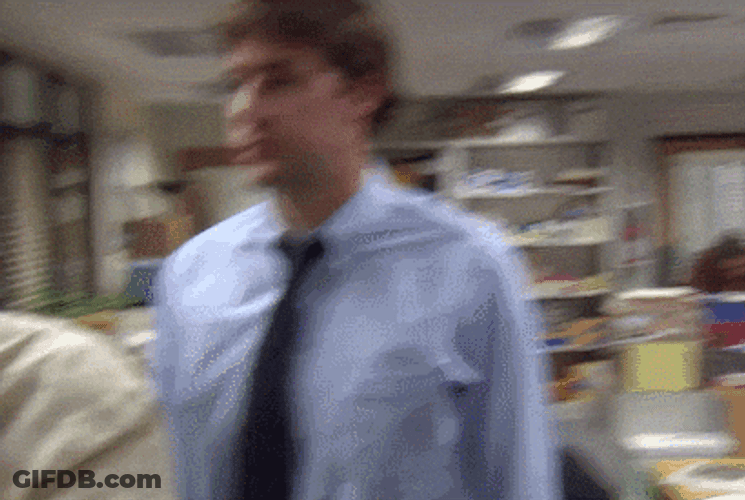 Man Running Head Out GIF