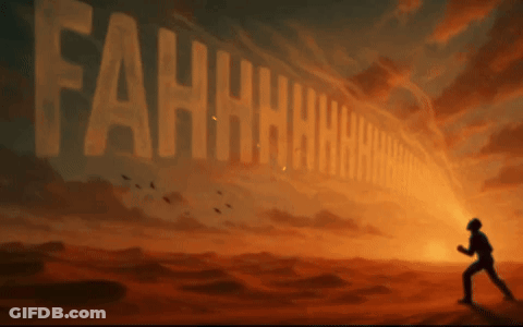 Man Running In Desert Fahhhh GIF