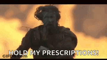 Man Running In Front Of Fire Hold My Prescriptions GIF