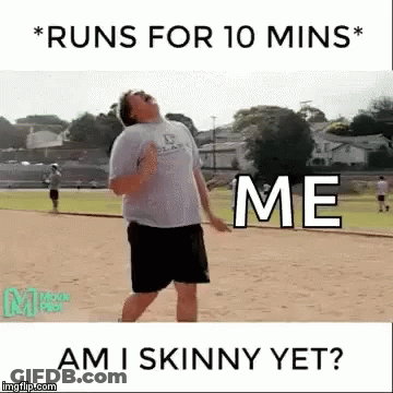 Man Running On Dirt Track Runs For 10 Mins Am I Skinny Yet GIF