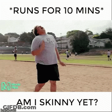 Man Running On Track Runs For 10 Mins Am I Skinny Yet GIF