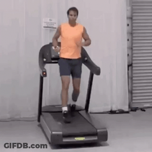 Man Running On Treadmill GIF