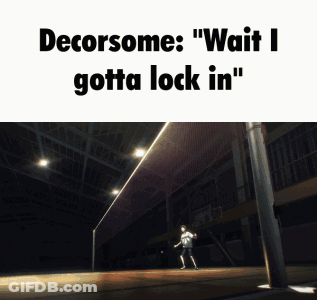 Man Running Saying Decorsome Wait I Gotta Lock In GIF