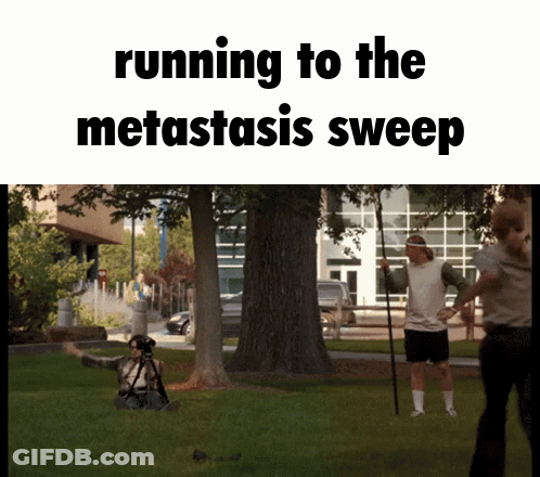 Man Running To Metastasis Sweep GIF