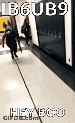 Man Running Toward Train GIF
