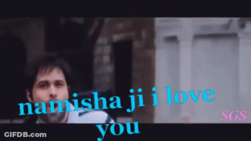 Man Running Towards Car Saying Namisha Ji I Love You GIF