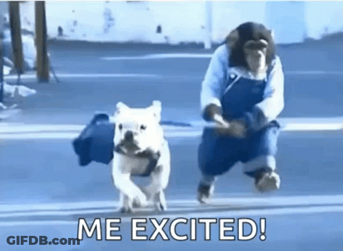 Man Running With Dog On Leash GIF