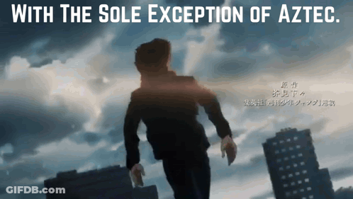 Man Running With The Sole Exception Of Aztec GIF