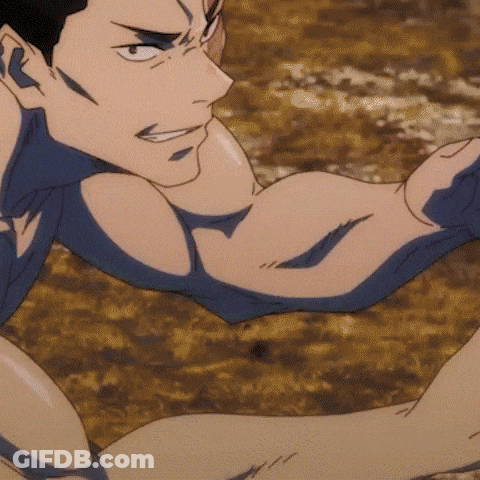 Man's Arm And Face Close Up GIF