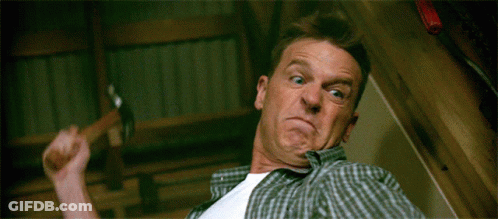 Man's Back Saying No GIF
