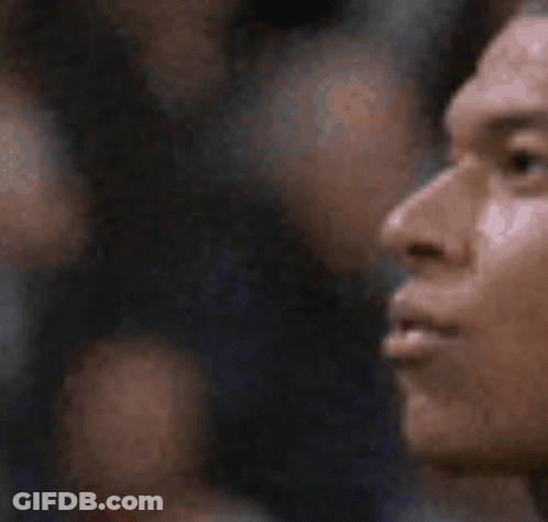 Man's Blurry Face GIF
