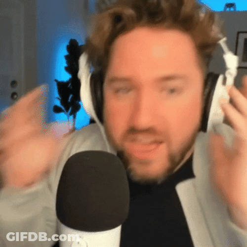 Man's Crazy Bouncy Hair GIF
