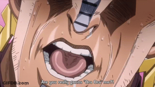 Man's Face Are You Really Gonna Ora Ora Me GIF