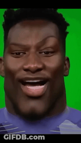 Man's Face Close Up Green Screen GIF