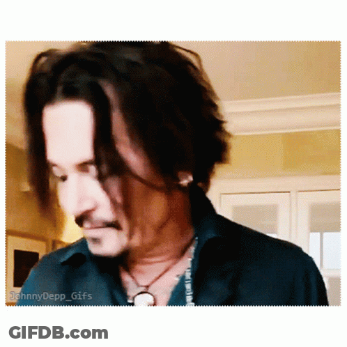 Man's Face Close Up Johnny Depp GIF