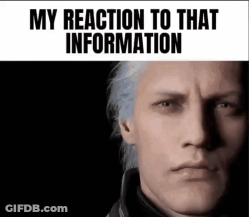 Man's Face Close Up My Reaction To That Information GIF