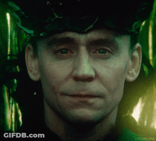 Man's Face Close Up With Crown GIF