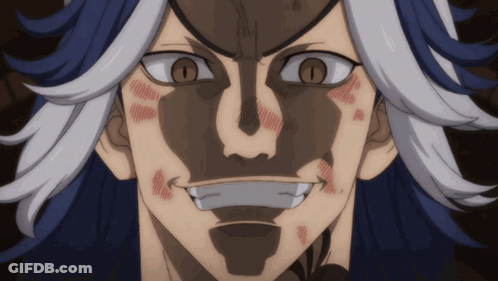 Man's Face Close Up With Shadow GIF