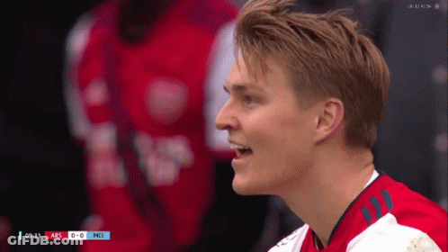 Man's Face During Soccer Match GIF