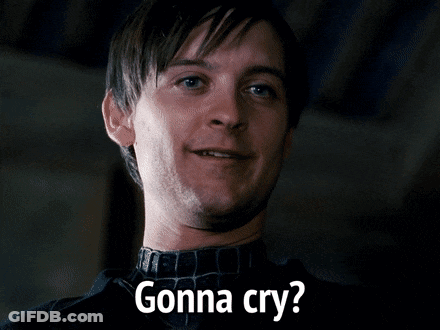 Man's Face Gonna Cry GIF