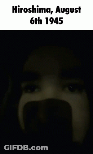 Man's Face Hiroshima August 6Th 1945 GIF