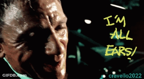 Man's Face I'm All Ears GIF