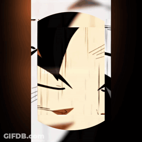 Man's Face In Circular Frame GIF