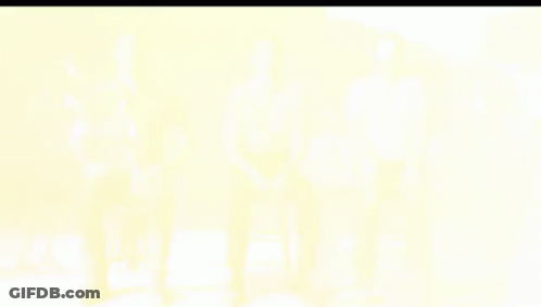 Man's Face In Purple And Pink GIF