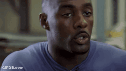 Man's Face In Purple Shirt GIF