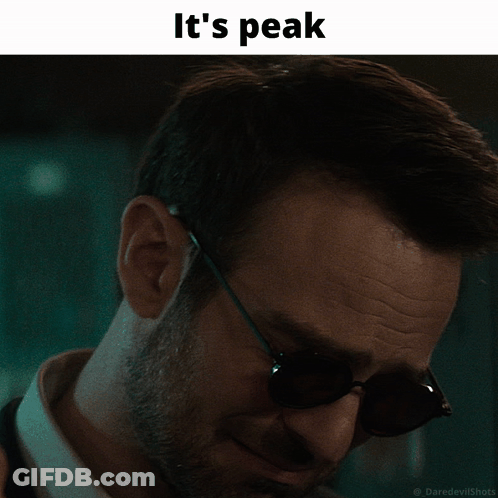Man's Face It's Peak GIF