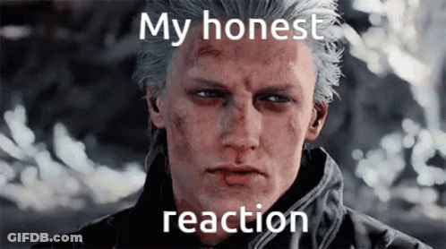 Man's Face My Honest Reaction GIF