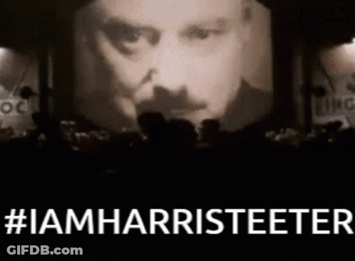 Man's Face On Large Screen #Iamharristeeter GIF