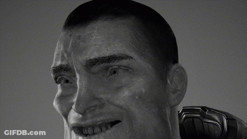 Man's Face Open Mouth GIF